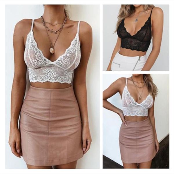 summer women floral lace strappy bra crop comport bralette wireless v neck tank vest crop ropa mujer, White
summer women floral lace strappy bra crop comport bralette wireless v neck tank vest crop ropa mujer, White