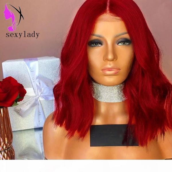 red natural wave short lace front wig synthetic hair heat resistant hand tied cosplay party bob wigs for women masquerade makeup, Black
red natural wave short lace front wig synthetic hair heat resistant hand tied cosplay party bob wigs for women masquerade makeup, Black