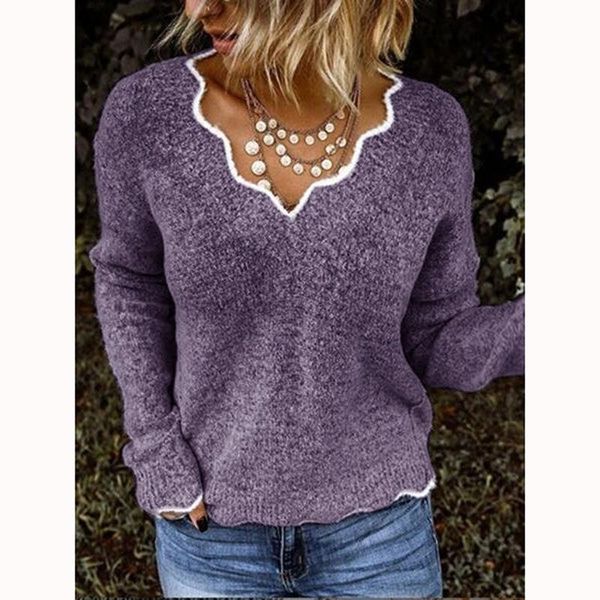 women's sweaters fashion patchwork women sweater streetwear autumn v neck long sleeves pullover casual soft female, White;black
women's sweaters fashion patchwork women sweater streetwear autumn v neck long sleeves pullover casual soft female, White;black
