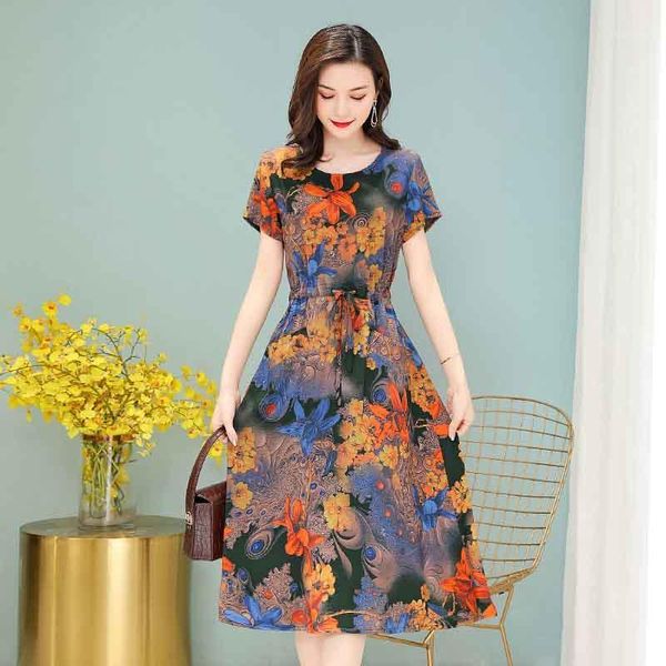 2020 new women casual o-neck summer dresses vintage plus size short sleeve vestidos 5xl1, Black;gray
2020 new women casual o-neck summer dresses vintage plus size short sleeve vestidos 5xl1, Black;gray