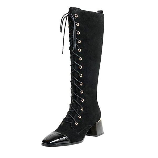 boots dress 2021 knee high elegant autumn and winter shoes woman lace up working party heels for women, Black
boots dress 2021 knee high elegant autumn and winter shoes woman lace up working party heels for women, Black