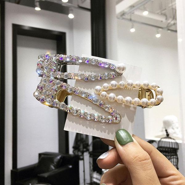 new korean fashion colourful crystal girl imitation pearl hairpin barrette 2021 wedding bride hair clip hair jewelry accessories, Golden;silver
new korean fashion colourful crystal girl imitation pearl hairpin barrette 2021 wedding bride hair clip hair jewelry accessories, Golden;silver