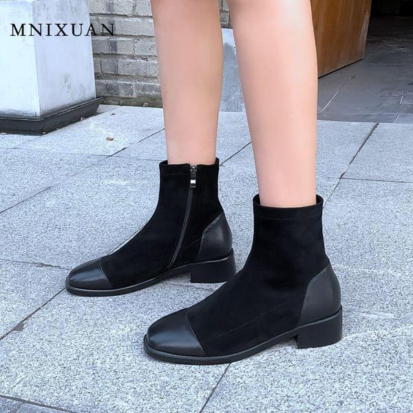 boots mnixuan comfortable autumn winter women ankle 2021 leather slip on medium heels basic zipper black booties big size 41
boots mnixuan comfortable autumn winter women ankle 2021 leather slip on medium heels basic zipper black booties big size 41