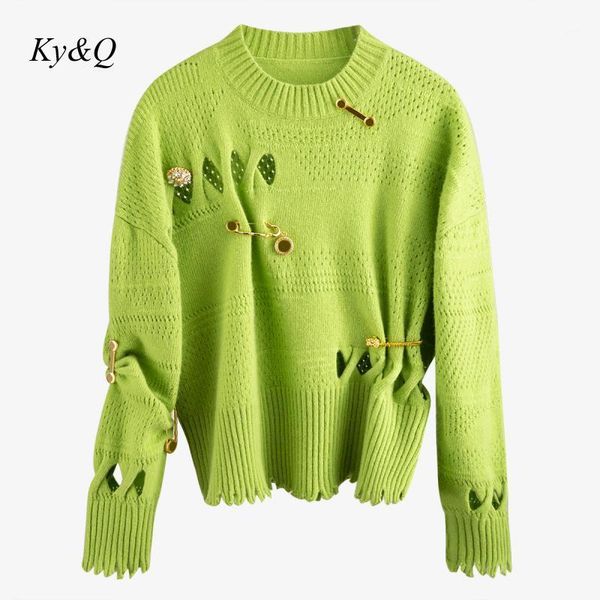 runway design women new rhinestone metal pin chic hollow knit ugly christmas sweater pullover tide chic soft jumper 2019 winter1, White;black
runway design women new rhinestone metal pin chic hollow knit ugly christmas sweater pullover tide chic soft jumper 2019 winter1, White;black