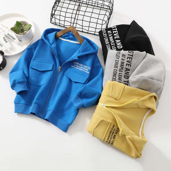 print school 2021 middle spring hooded letter knitted cardigan 120-160 children's sports coat t138, Black
print school 2021 middle spring hooded letter knitted cardigan 120-160 children's sports coat t138, Black