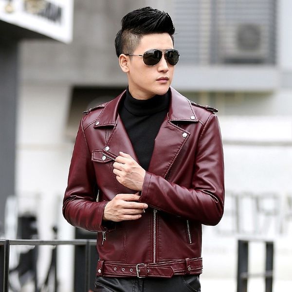 men's popular handsome pu jacket punk new turn-down collar leather jackets zipper men chupas de cuero hombre, Black;brown
men's popular handsome pu jacket punk new turn-down collar leather jackets zipper men chupas de cuero hombre, Black;brown