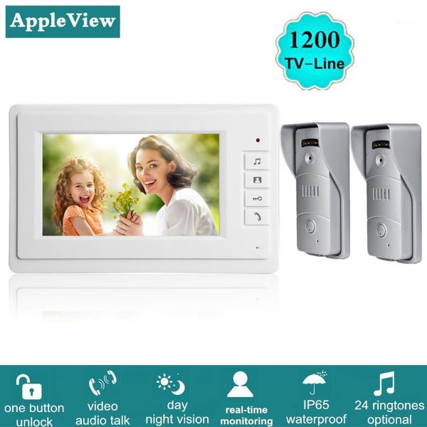 video door phones 7 inch wired intercom system with two 1200tvl doorbell + one indoor monitor key unlock for home security1
video door phones 7 inch wired intercom system with two 1200tvl doorbell + one indoor monitor key unlock for home security1