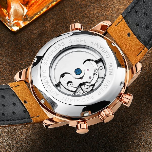 kinyued luxury tourbillon automatic watch men brand mens watches mechanical skeleton sports wristwatch man relogio masculino, Slivery;brown
kinyued luxury tourbillon automatic watch men brand mens watches mechanical skeleton sports wristwatch man relogio masculino, Slivery;brown