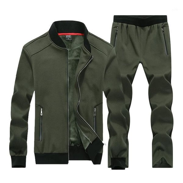 running sets winter thick fleece tracksuit men sportswear warm plus size jacket runing jogging outfit casual set sport suit sweatshirt+pant1, Black;blue
running sets winter thick fleece tracksuit men sportswear warm plus size jacket runing jogging outfit casual set sport suit sweatshirt+pant1, Black;blue