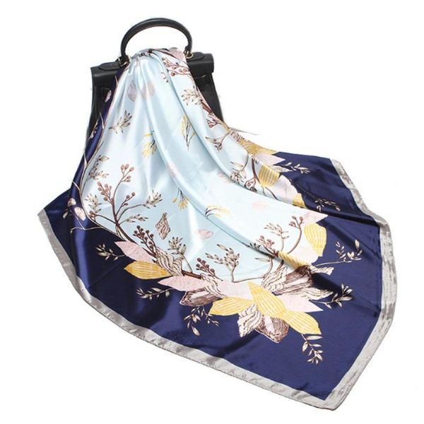 scarves floral chain silk satin square scarfs 90x90cm lady foulard hijab shawl bandanas, Blue;gray
scarves floral chain silk satin square scarfs 90x90cm lady foulard hijab shawl bandanas, Blue;gray