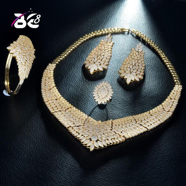 be 8 zircons micro pave cubic zirconia stones luxury dubai gold color bridal wedding necklace jewelry sets for women s227, Silver
be 8 zircons micro pave cubic zirconia stones luxury dubai gold color bridal wedding necklace jewelry sets for women s227, Silver