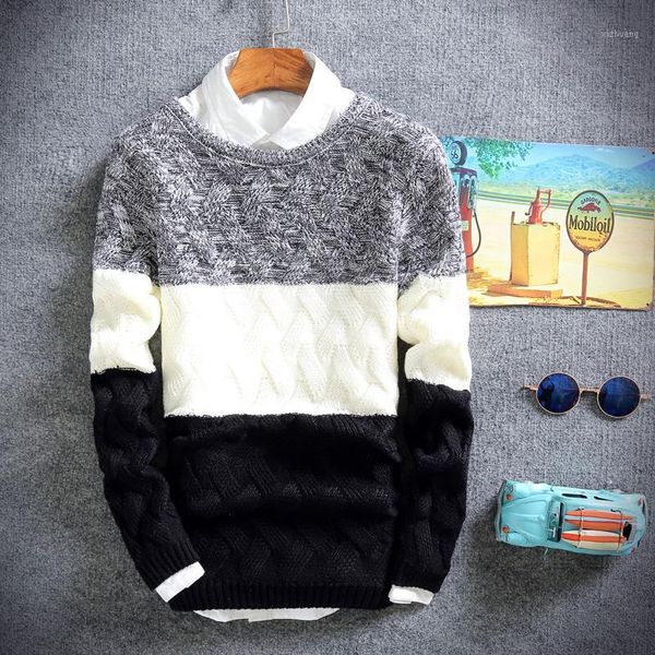 2017 fall men's sweaters, fashion men's slim big striped sweater , fashionable young warm sweater pullovers1, White;black
2017 fall men's sweaters, fashion men's slim big striped sweater , fashionable young warm sweater pullovers1, White;black