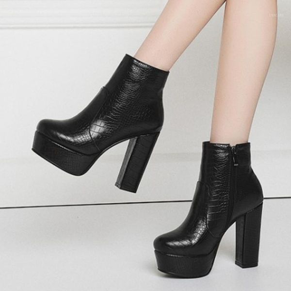 fanyuan platform pu leather ankle boots round toe warm fur winter women shoes zipper square high heel short boots size 34-431, Black
fanyuan platform pu leather ankle boots round toe warm fur winter women shoes zipper square high heel short boots size 34-431, Black