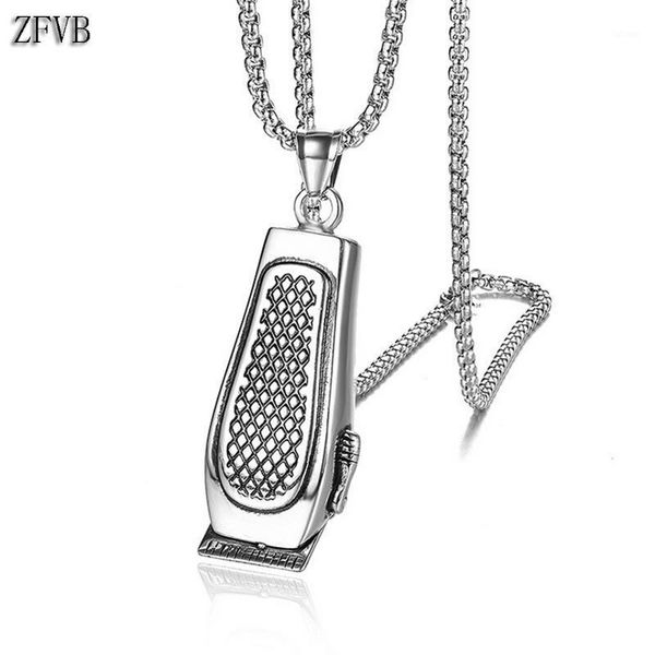 zfvb new classic hair clipper pendant necklaces men silver color stainless steel punk hairdressing tools necklace jewelry gift1
zfvb new classic hair clipper pendant necklaces men silver color stainless steel punk hairdressing tools necklace jewelry gift1