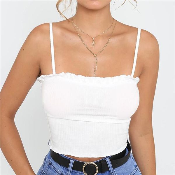 crop women ruffles tank vest off shoulder halter camis streetwear cropped harajuku vetement femme 3.3 l22, White
crop women ruffles tank vest off shoulder halter camis streetwear cropped harajuku vetement femme 3.3 l22, White