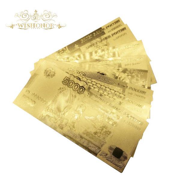 8pcs lot russia banknote 5 10 50 100 500 1000 5000 roubles gold banknote in 99.9 gold foil replica money for collection wmtyfi mywjqq
8pcs lot russia banknote 5 10 50 100 500 1000 5000 roubles gold banknote in 99.9 gold foil replica money for collection wmtyfi mywjqq