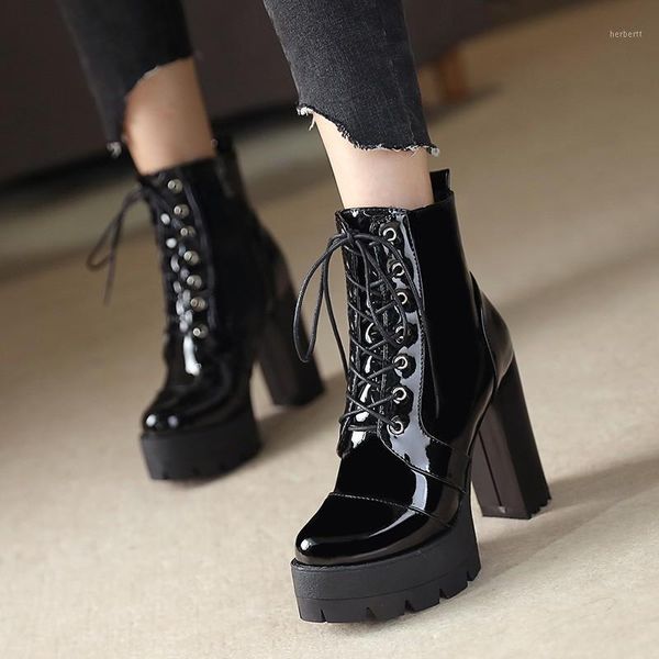 boots 2021 women fashion lace up motorcycle winter platform ankle ladies shoes black booties big size 401
boots 2021 women fashion lace up motorcycle winter platform ankle ladies shoes black booties big size 401