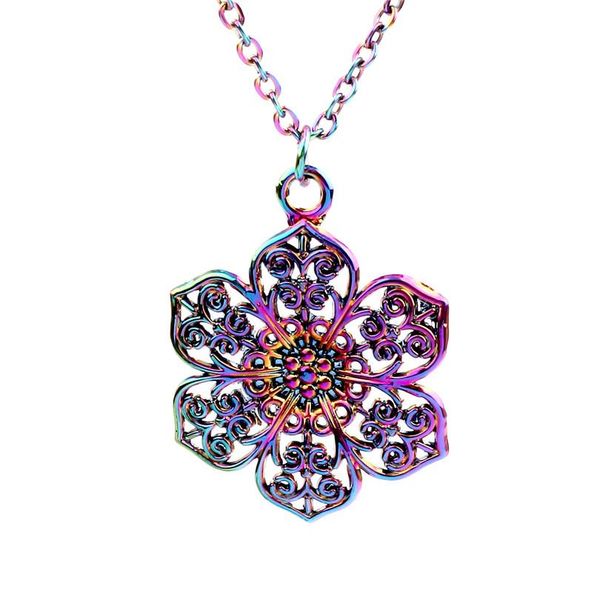 1pcs rainbow color zinc alloy flower necklace women female jewelry collar stainless steel chain 20 wmtunx, Silver
1pcs rainbow color zinc alloy flower necklace women female jewelry collar stainless steel chain 20 wmtunx, Silver