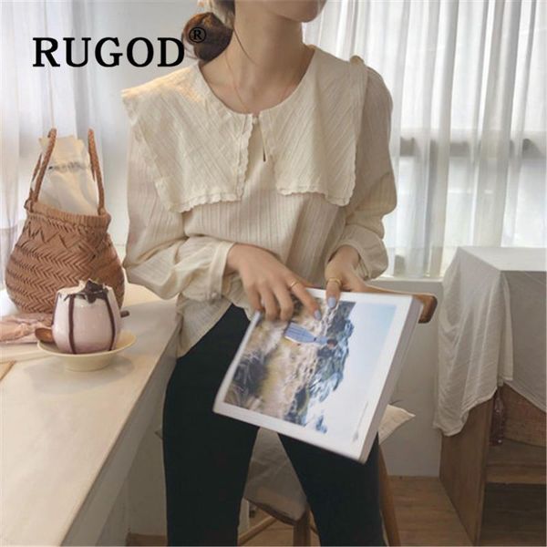 rugod 2020 new women lace stiching dobby shirt turn-down square collar long sleeves loose blouse gentle temperament chic blusas, White
rugod 2020 new women lace stiching dobby shirt turn-down square collar long sleeves loose blouse gentle temperament chic blusas, White