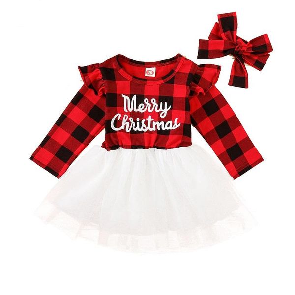 girl's dresses 2 piece infant baby girl christmas dress suit, letter print plaid long sleeve yarn dress, elastic waist and hairband, Red;yellow
girl's dresses 2 piece infant baby girl christmas dress suit, letter print plaid long sleeve yarn dress, elastic waist and hairband, Red;yellow