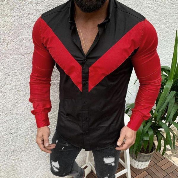 men eur-american style slim color collision long sleeve shirt plus size camisa social masculina streetwear shirts men dress1, White;black
men eur-american style slim color collision long sleeve shirt plus size camisa social masculina streetwear shirts men dress1, White;black