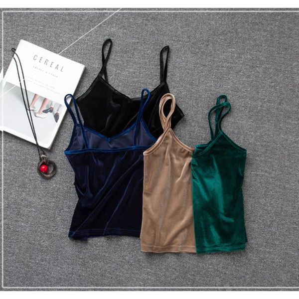v-neck velvet solid color short tank slim-fit elastic sleepless shirts spaghetti strap cami camisoles for women, Black;white
v-neck velvet solid color short tank slim-fit elastic sleepless shirts spaghetti strap cami camisoles for women, Black;white