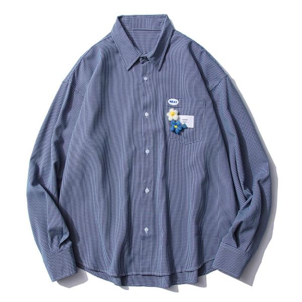 men's casual shirts lacible hip hop shirt men plaid flower pattern print long sleeve harajuku simple preppy style streetwear cotton mal, White;black
men's casual shirts lacible hip hop shirt men plaid flower pattern print long sleeve harajuku simple preppy style streetwear cotton mal, White;black