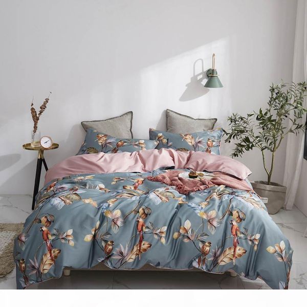 54 grey brown birds leaves flowers bedlinens egyptian cotton bedding set king size flat sheet duvet cover set t200414
54 grey brown birds leaves flowers bedlinens egyptian cotton bedding set king size flat sheet duvet cover set t200414