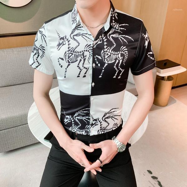 camisa masculina 2020 summer mens short sleeve shirts black white splice casual slim fit shirt men dress streetwear social blusa1, White;black
camisa masculina 2020 summer mens short sleeve shirts black white splice casual slim fit shirt men dress streetwear social blusa1, White;black