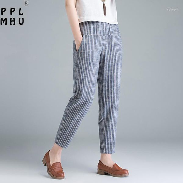 loose striped thin cotton linen ankle-length pants women casual elastic high waist harem trousers female streetwear lady pants1, Black;white
loose striped thin cotton linen ankle-length pants women casual elastic high waist harem trousers female streetwear lady pants1, Black;white