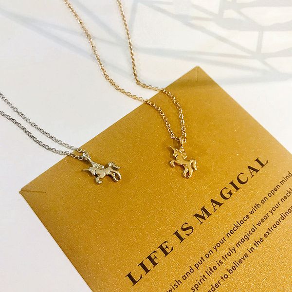 magical 2style gold silver mix pony life is unicorn horse necklace alloy clavicle chain pendant choker for friends girlszeq8
magical 2style gold silver mix pony life is unicorn horse necklace alloy clavicle chain pendant choker for friends girlszeq8