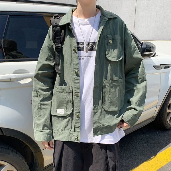 2020 new fashion brand tooling coat men's cool jacket in autumn and winter, Black;brown
2020 new fashion brand tooling coat men's cool jacket in autumn and winter, Black;brown
