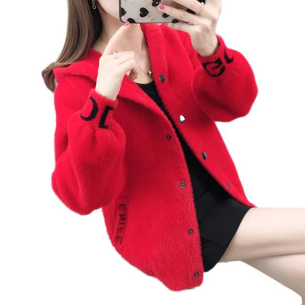 women's fur & faux youth clothing for women shaggy coat ladies short outerwear hooded autumn / winterimitate mink cashmere knitting 38, Black
women's fur & faux youth clothing for women shaggy coat ladies short outerwear hooded autumn / winterimitate mink cashmere knitting 38, Black