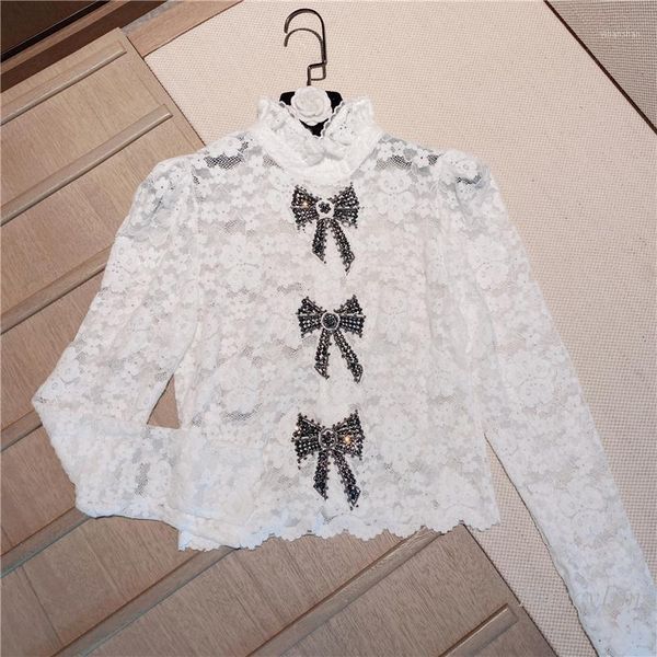 2020 autumn and winter new sweet bow long sleeve lace shirt for women stand collar white blouse lady chic female blusas1
2020 autumn and winter new sweet bow long sleeve lace shirt for women stand collar white blouse lady chic female blusas1
