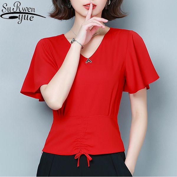 new fashion chiffon women's clothing summer short sleeve women' v-neck red plus size women shirt blouse blusas 9047 50 y200828, White
new fashion chiffon women's clothing summer short sleeve women' v-neck red plus size women shirt blouse blusas 9047 50 y200828, White
