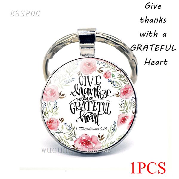 thanks with a grateful heart quote keychain give glass jewelry christian bible verse pendant women key chain thanksgivin, Silver
thanks with a grateful heart quote keychain give glass jewelry christian bible verse pendant women key chain thanksgivin, Silver