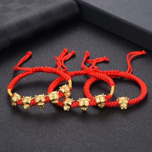 mascot five fortunes golden cow red string bracelet 2021 chinese ox new year tradition zodiac lucky blessing bracelets dropship, Black
mascot five fortunes golden cow red string bracelet 2021 chinese ox new year tradition zodiac lucky blessing bracelets dropship, Black