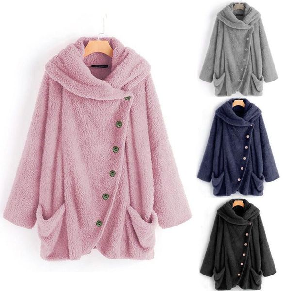 women casual solid turtleneck big pockets cloak coats vintage oversize coats jackets for women jacket jackets 2020, Black;brown
women casual solid turtleneck big pockets cloak coats vintage oversize coats jackets for women jacket jackets 2020, Black;brown