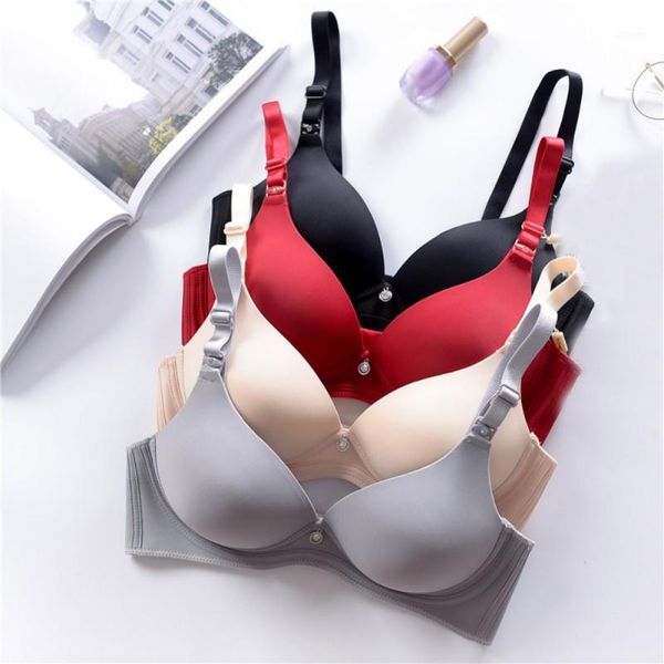 women bras seamless solid color breathable padded push up wireless soft bras smooth adjustable fashion underwear1, Red;black
women bras seamless solid color breathable padded push up wireless soft bras smooth adjustable fashion underwear1, Red;black