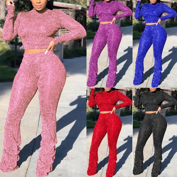 women's fashion silver line pleated pants long sleeve pullover set womens fashion clothing vestido de mujer elegante, Gray
women's fashion silver line pleated pants long sleeve pullover set womens fashion clothing vestido de mujer elegante, Gray