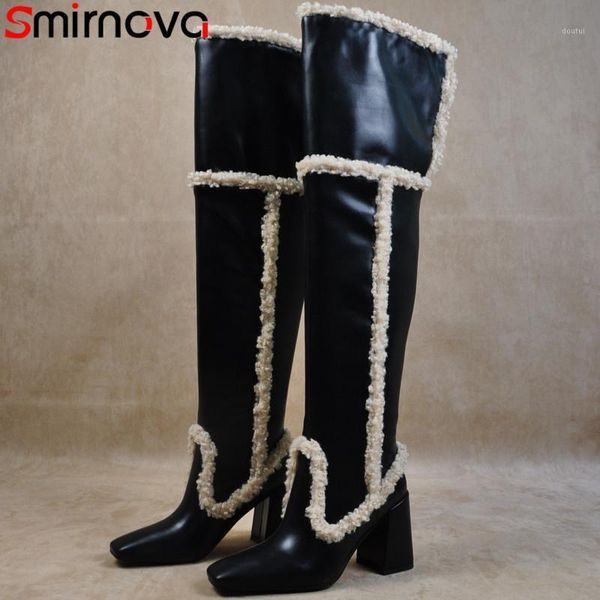 boots smirnova genuine leather high heel casual party shoes women autumn winter square toe over the knee women1, Black
boots smirnova genuine leather high heel casual party shoes women autumn winter square toe over the knee women1, Black