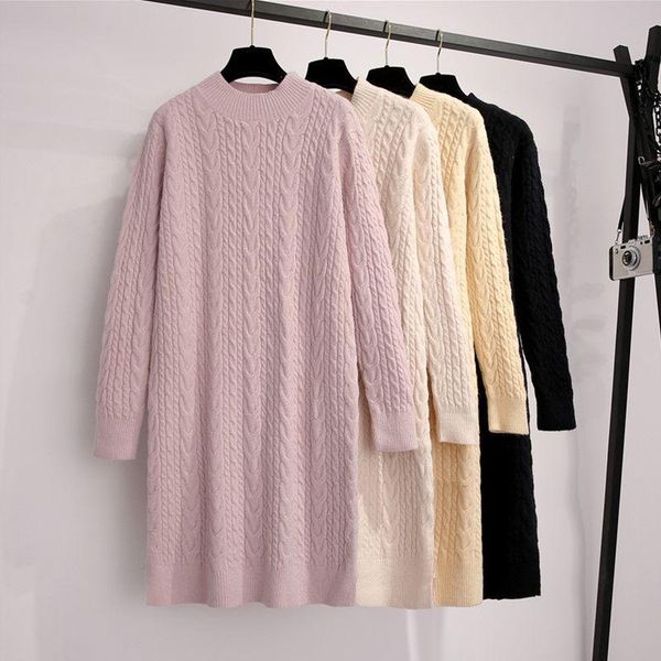 women's sweaters half high collar knitted dress womens 2021 autumn winter twist sweater long warm pullover dresses woman slim, White;black
women's sweaters half high collar knitted dress womens 2021 autumn winter twist sweater long warm pullover dresses woman slim, White;black