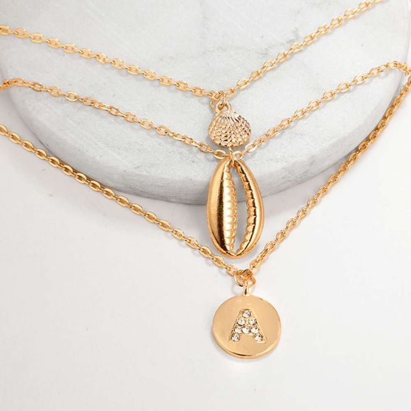 hip with hop a diamond letter pendant three layer women's shell necklace fashion new accessories8sc9u6sm, Silver
hip with hop a diamond letter pendant three layer women's shell necklace fashion new accessories8sc9u6sm, Silver