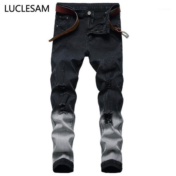 men's jeans mens destroyed hole slim fit elastic for men 2021 fashion hip hop designer black white skinny denim pants 421, Blue
men's jeans mens destroyed hole slim fit elastic for men 2021 fashion hip hop designer black white skinny denim pants 421, Blue