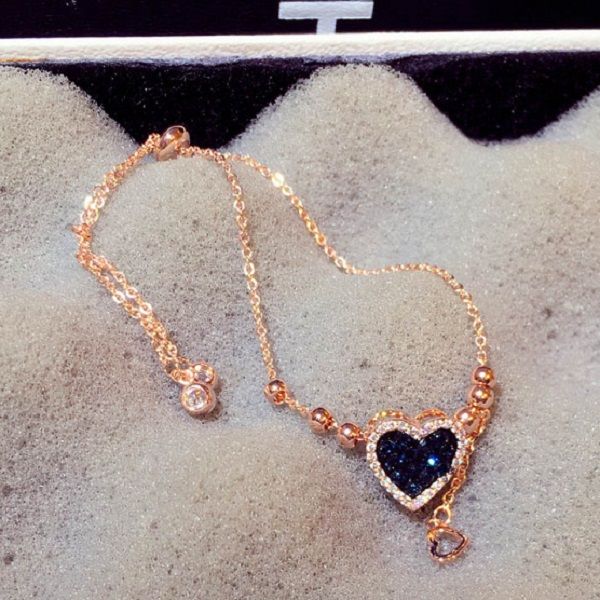 diamond zirconia lovely ocean of heart new fashion ins luxury designer link chain charms bracelet for woman girls sparkling, Black
diamond zirconia lovely ocean of heart new fashion ins luxury designer link chain charms bracelet for woman girls sparkling, Black