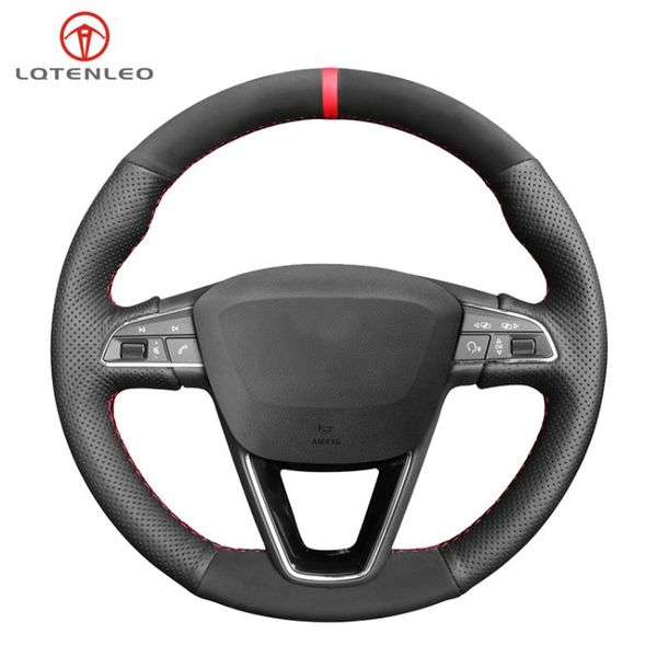 lqtenleo black genuine leather suede steering wheel cover for seat leon 5f 3 2013-2020 ibiza 6j tarraco arona ateca alhambra
lqtenleo black genuine leather suede steering wheel cover for seat leon 5f 3 2013-2020 ibiza 6j tarraco arona ateca alhambra