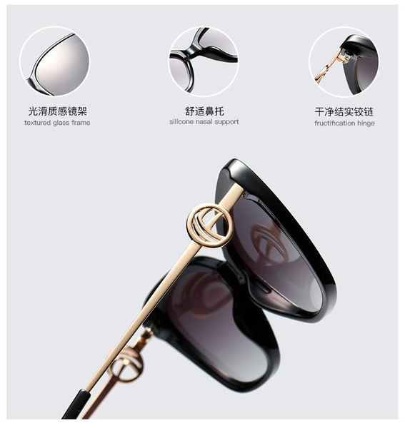 sunglasses cat's eye gradient lenses sun glasses for women men metal frame 95210, White;black
sunglasses cat's eye gradient lenses sun glasses for women men metal frame 95210, White;black