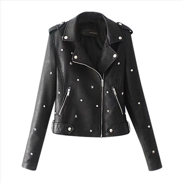 pu streetwear amp; coats jackets womens casual solid color lapel zipper long sleeve rivet leather jackets overcoat windbreaker coat, Black;brown
pu streetwear amp; coats jackets womens casual solid color lapel zipper long sleeve rivet leather jackets overcoat windbreaker coat, Black;brown