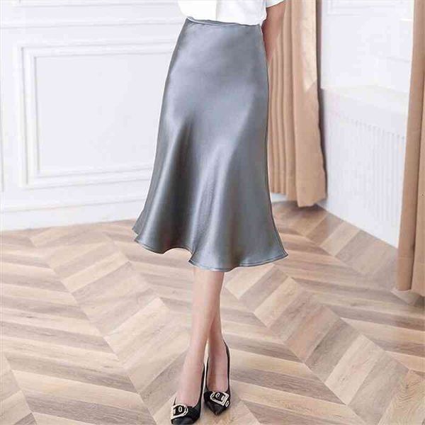 korean england style office lady simple solid satin elegant summer skirt women faldas mujer moda skirts women loose, Black
korean england style office lady simple solid satin elegant summer skirt women faldas mujer moda skirts women loose, Black