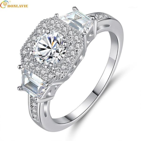 wedding rings fashion crystal zircon ring jewelry silver color big clear square stone engagement for women1, Slivery;golden
wedding rings fashion crystal zircon ring jewelry silver color big clear square stone engagement for women1, Slivery;golden